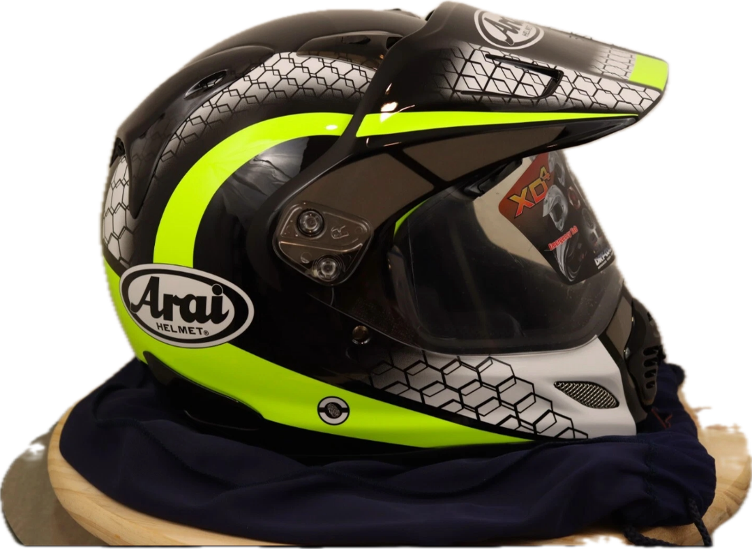 Arai XD-4 Mesh Yellow Motorcycle Helmet
