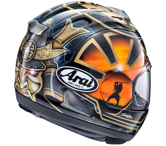 Arai Corsair - X Dani Samurai - 2 Black Motorcyle Helmet - TheHelmetHub