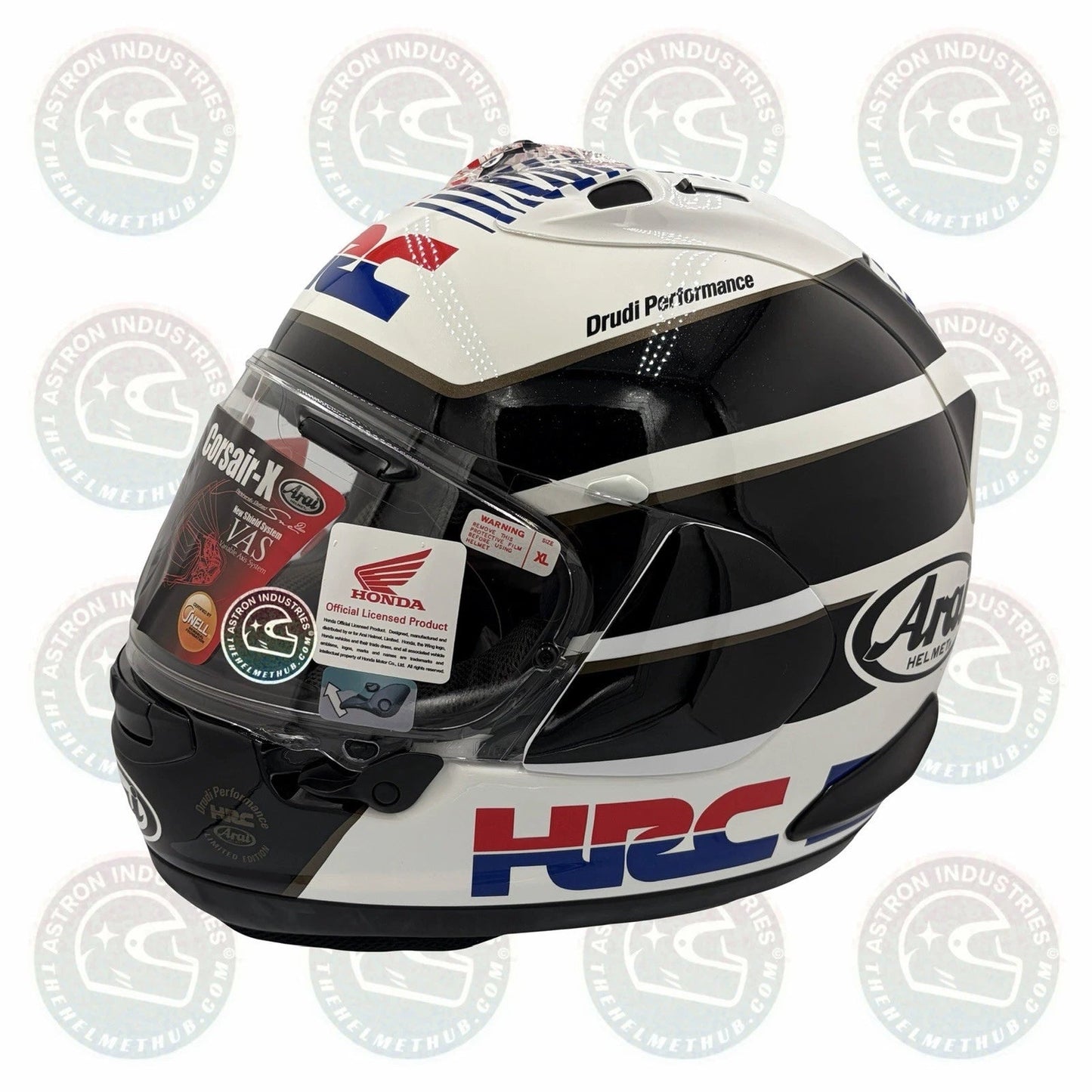 Arai Corsair - X HRC (Honda Racing Corporation) Motorcycle Helmet - TheHelmetHub