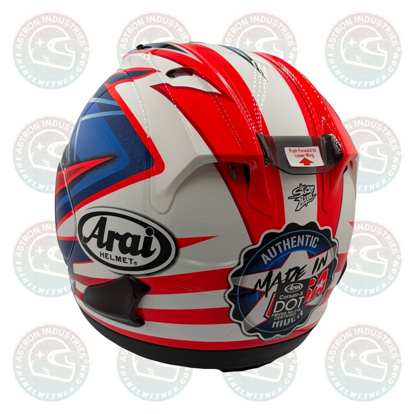 Arai Corsair - X Nicky Hayden "Starline 7" Tribute Motorcycle Helmet - TheHelmetHub
