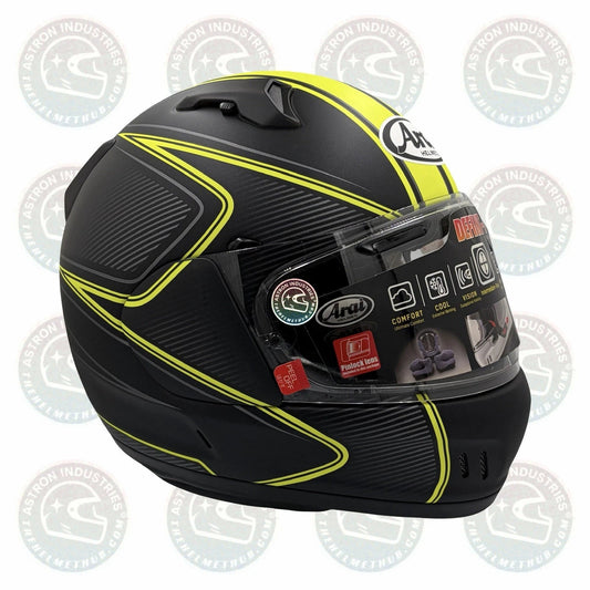 Arai Defiant - X Diablo Yellow Factory Defect Motorcycle Helmet - TheHelmetHub