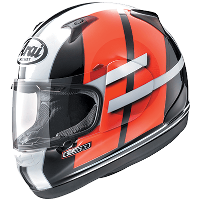 Arai RX-Q Conflict Red Motorcycle Helmet - TheHelmetHub