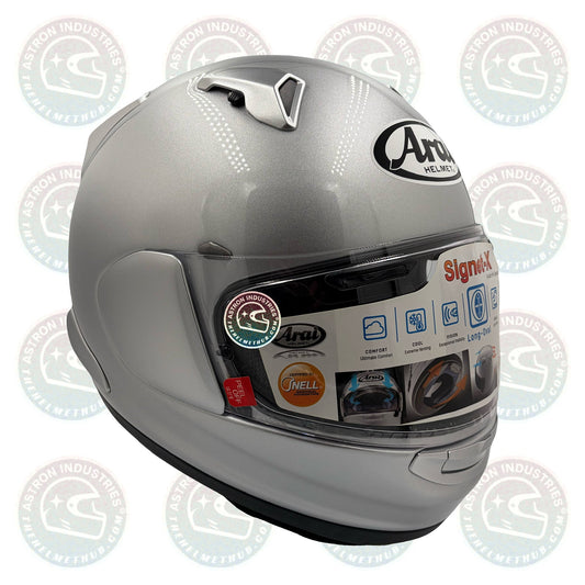 Arai Signet - X Aluminum Silver Motorcycle Helmet - TheHelmetHub