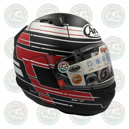 Arai Signet-X Striker Black Frost Motorcycle Helmet - TheHelmetHub