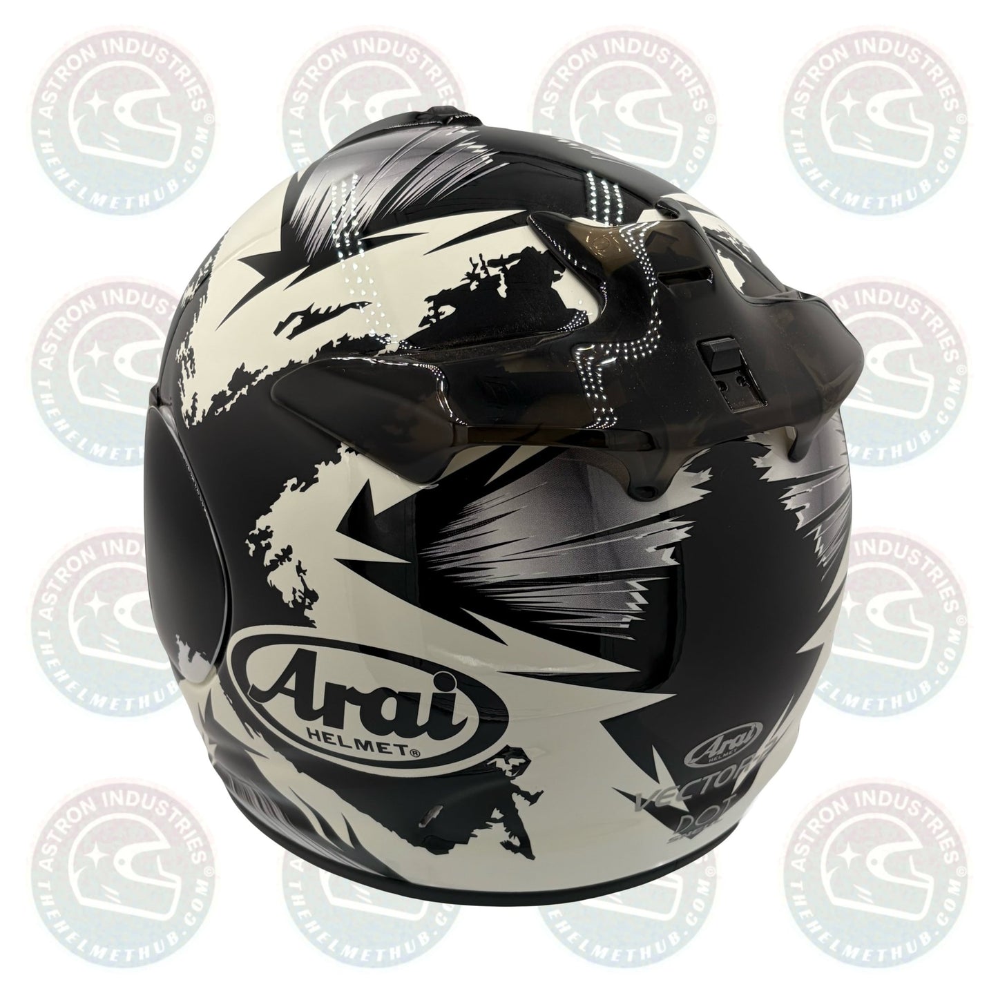 Arai Vector - 2 Marker Black Motorcycle Helmet - TheHelmetHub