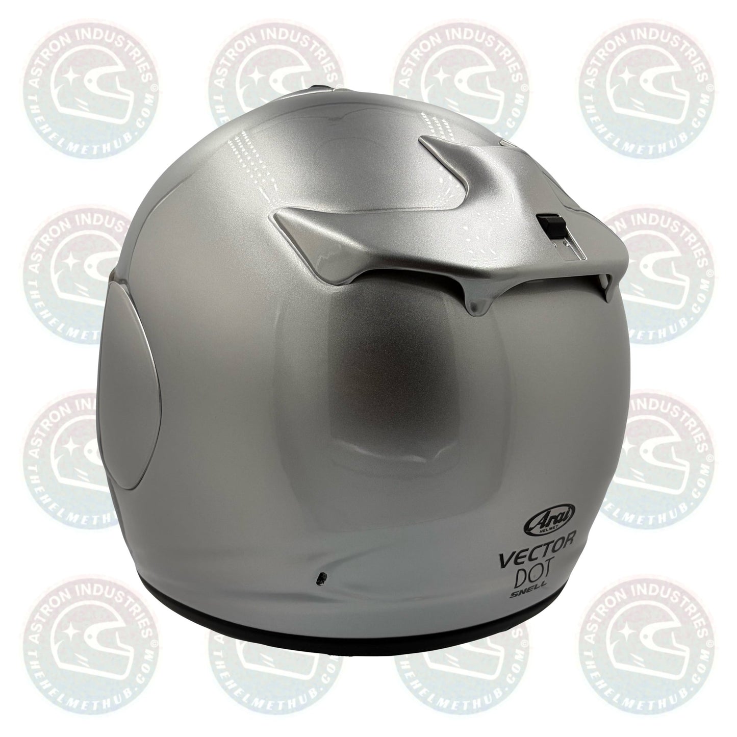 Arai Vector Aluminum Silver Motorcycle Helmet - TheHelmetHub