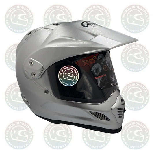 Arai XD-4 Aluminum Silver Motorcycle Helmet - TheHelmetHub