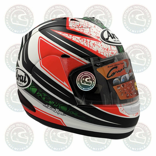 Arai Corsair-V Nicky-4 motorcycle helmet, left side