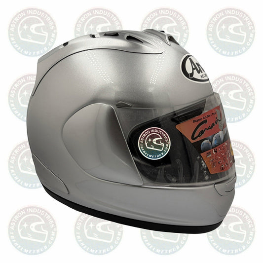 Arai Corsair-V Aluminum Silver motorcycle helmet, left side