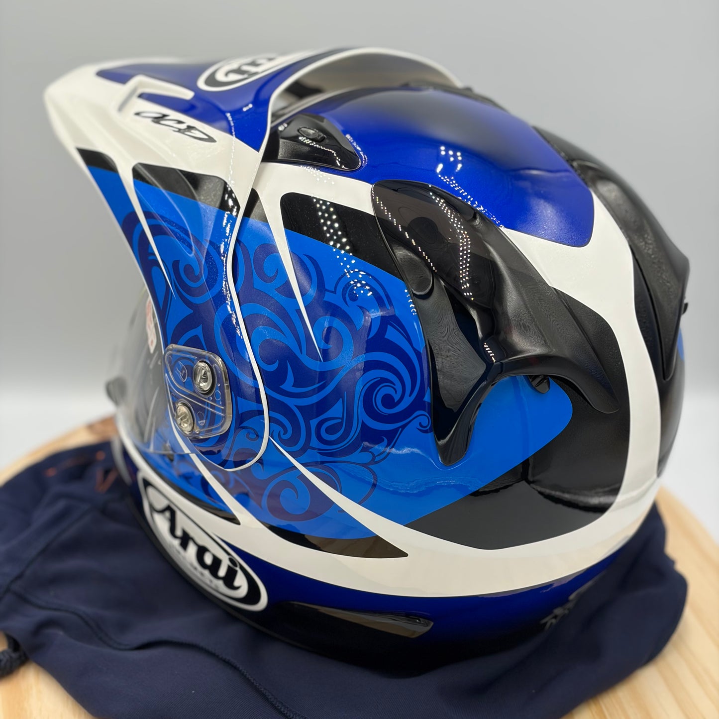 Arai XD3 Bosch Blue Motorcycle Helmet