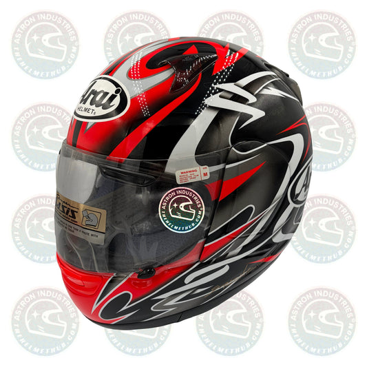 Arai Quantum 2 Twisted Black and Red Motorcycle Helmet
