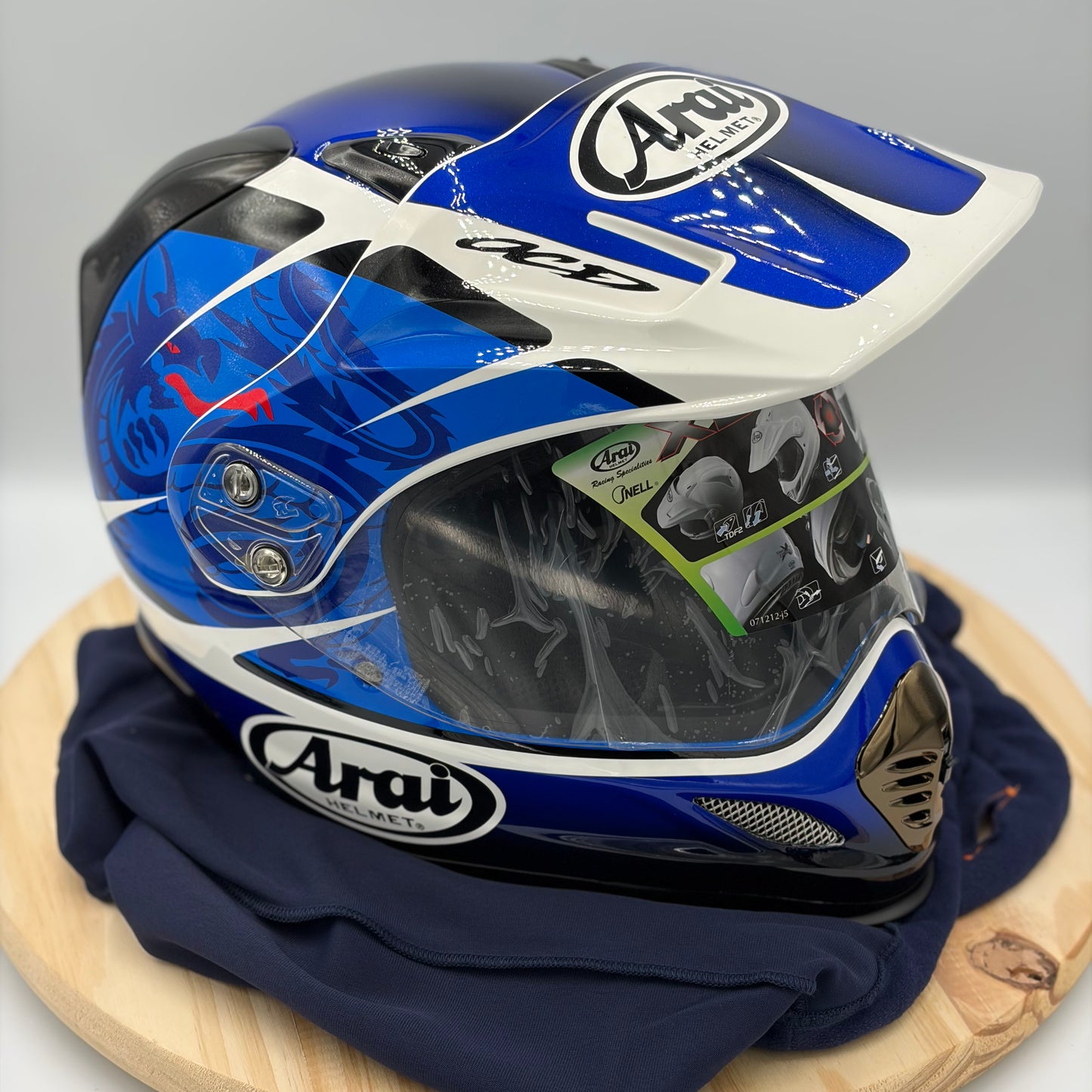 Arai XD3 Bosch Blue Motorcycle Helmet