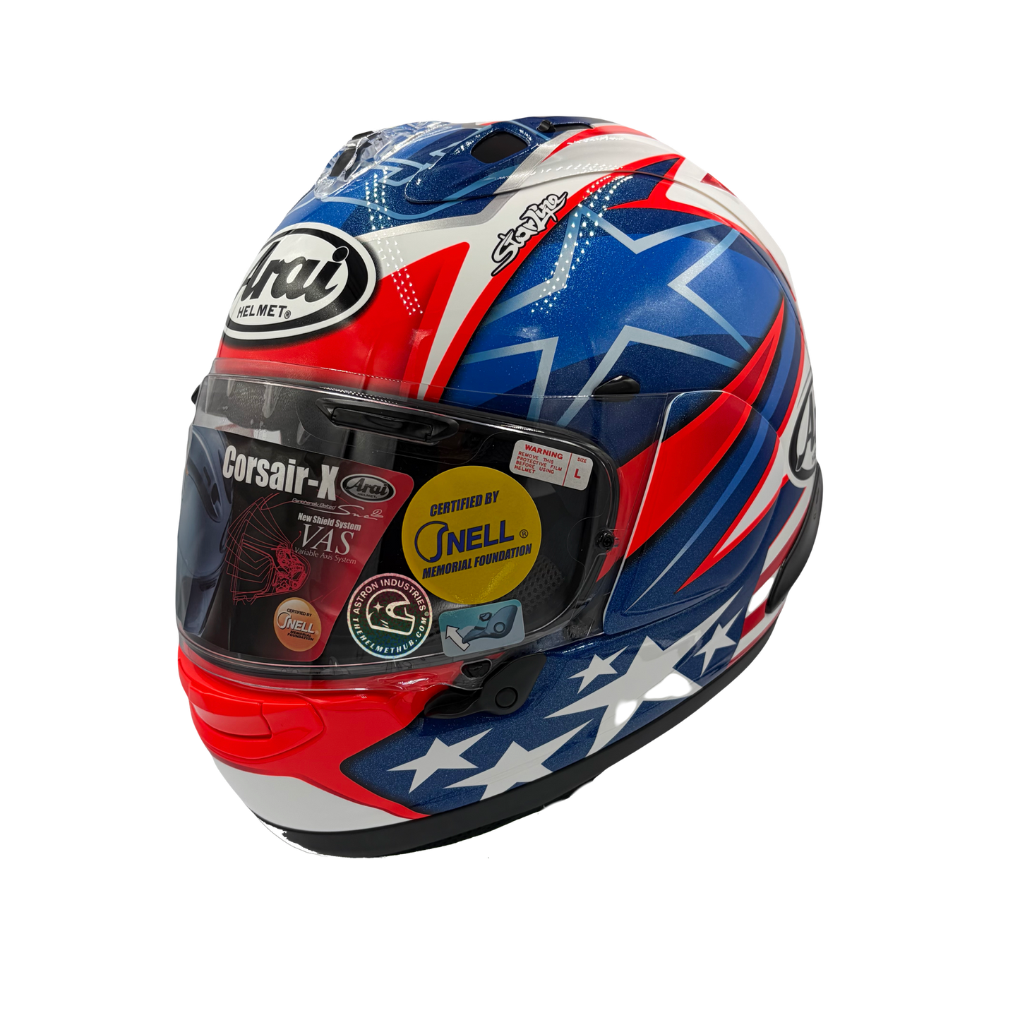 Arai Corsair-X Nicky Hayden "Starline 7" Tribute Motorcycle Helmet