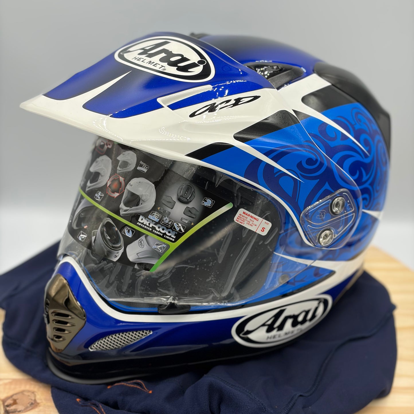 Arai XD3 Bosch Blue Motorcycle Helmet