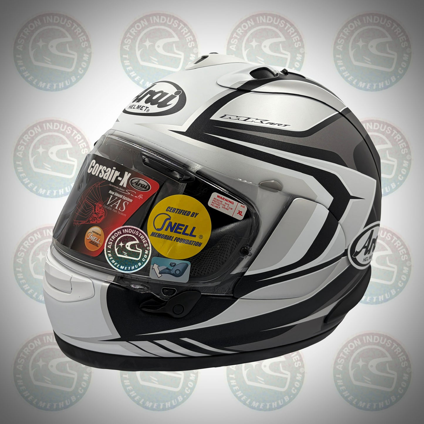 Arai Corsair-X Bracket White Frost Motorcycle Helmet