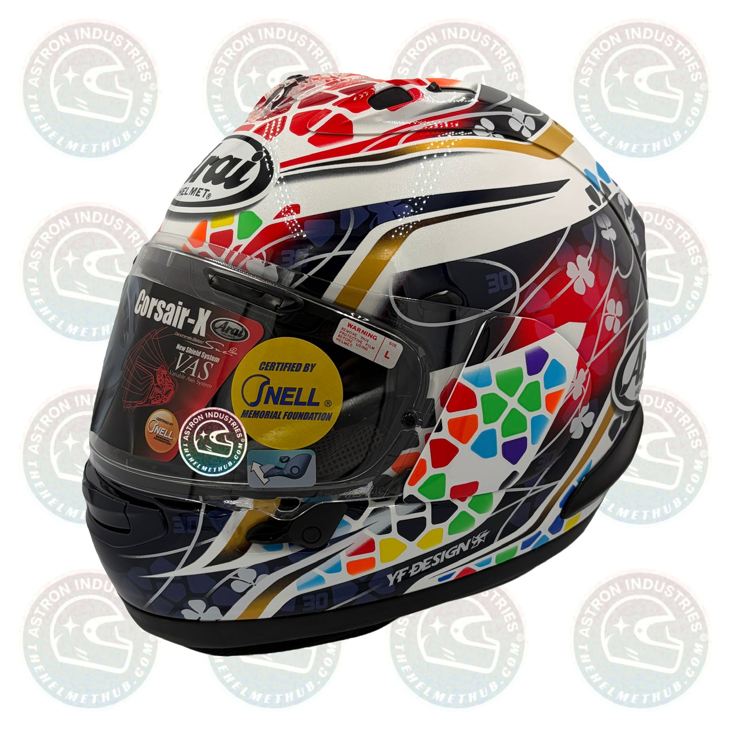 Arai Corsair-X Nakagami 3 Replica Motorcycle Helmet