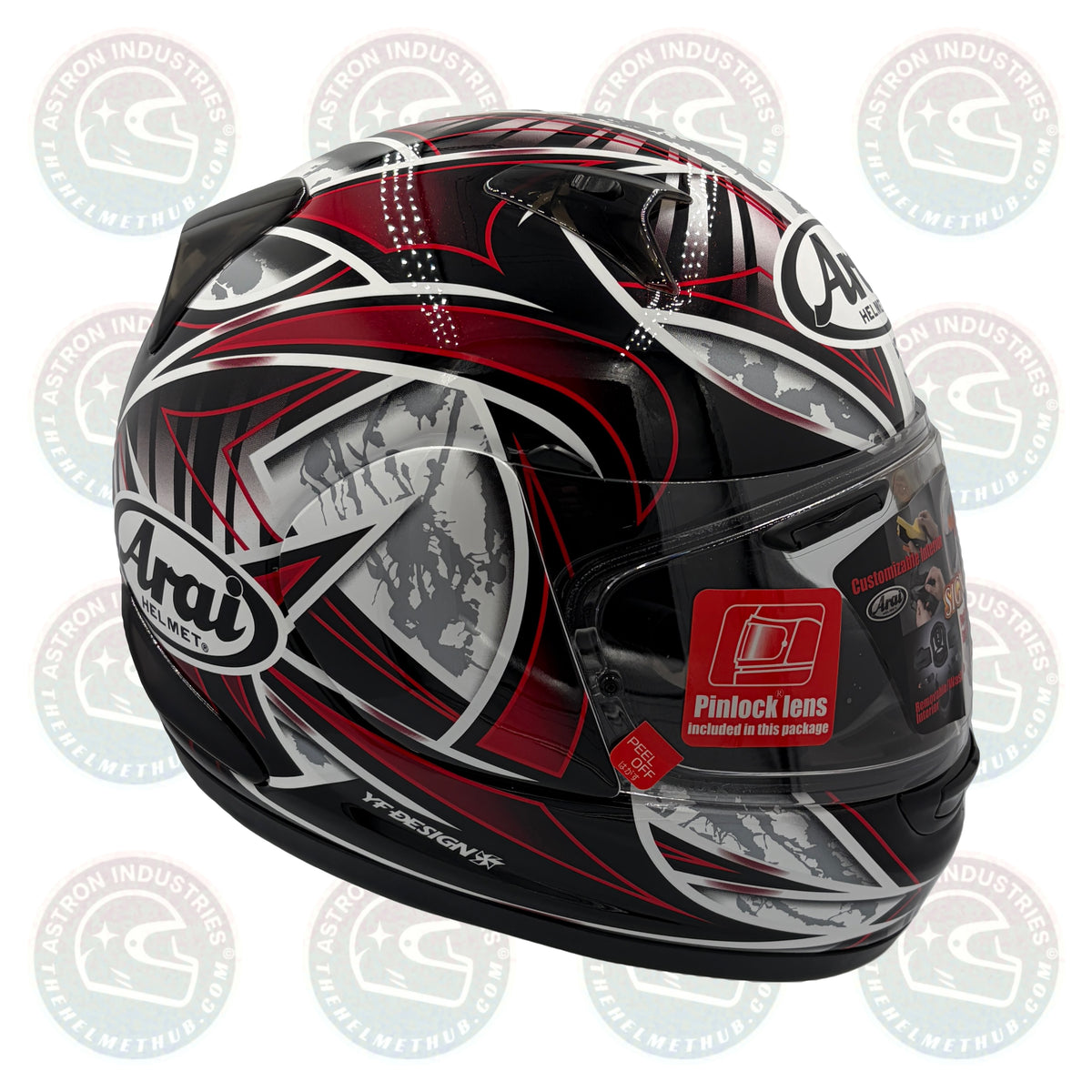 Arai Signet-Q Flash Red Motorcycle Helmet