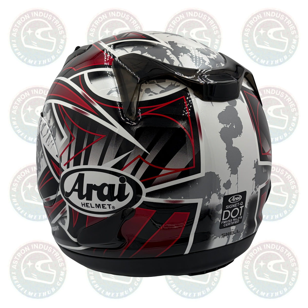 Arai Signet-Q Flash Red Motorcycle Helmet
