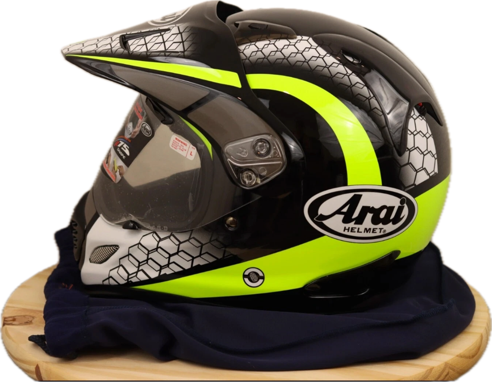 Arai XD-4 Mesh Yellow Motorcycle Helmet