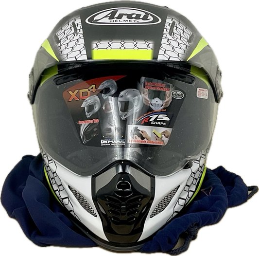 Arai XD-4 Mesh Yellow Motorcycle Helmet