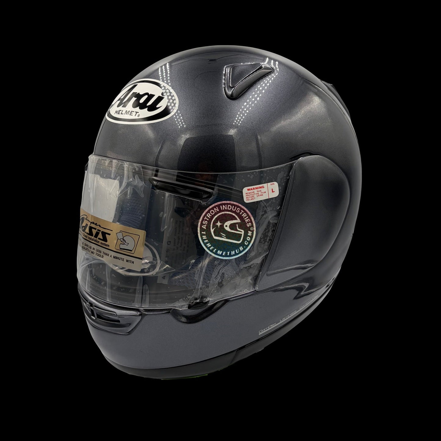 Arai Astral Aluminum Grey Motorcycle Helmet - TheHelmetHub