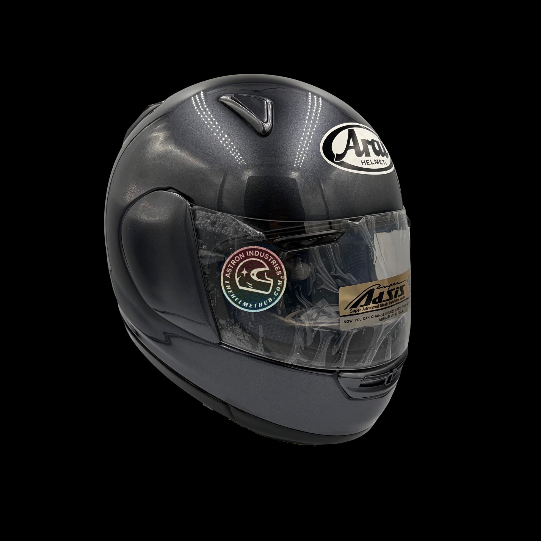 Arai Astral Aluminum Grey Motorcycle Helmet - TheHelmetHub