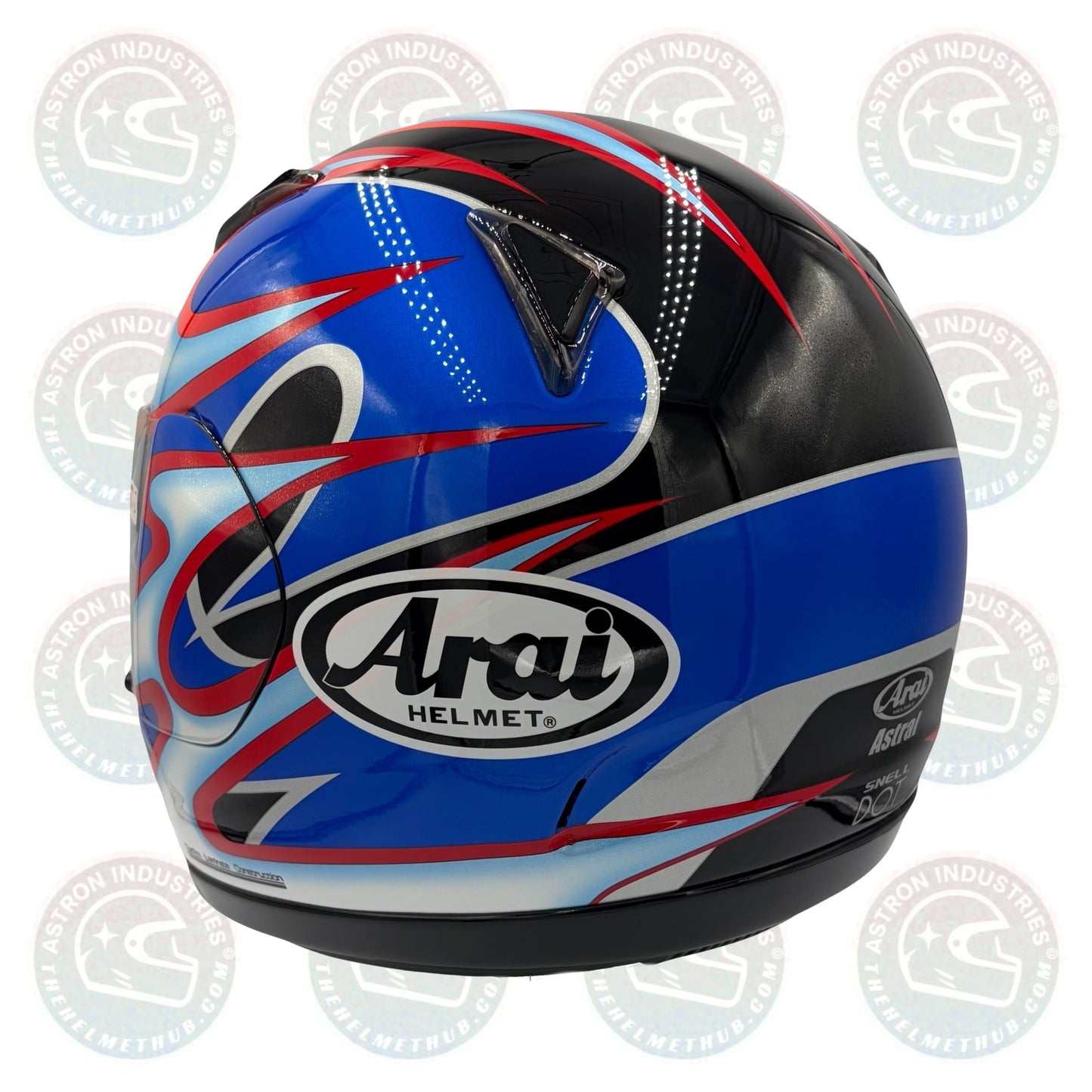 Arai Astral Tempest Black & Blue Motorcycle Helmet - TheHelmetHub