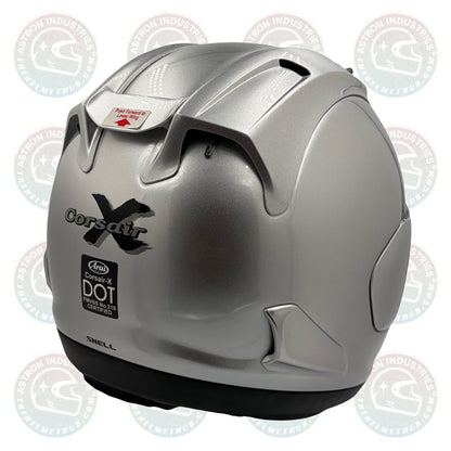 Arai Corsair - X Aluminum Silver Motorcycle Helmet - TheHelmetHub
