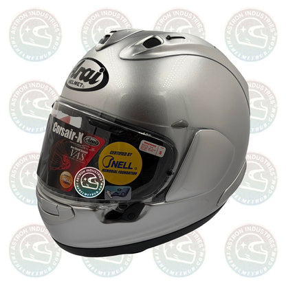 Arai Corsair - X Aluminum Silver Motorcycle Helmet - TheHelmetHub