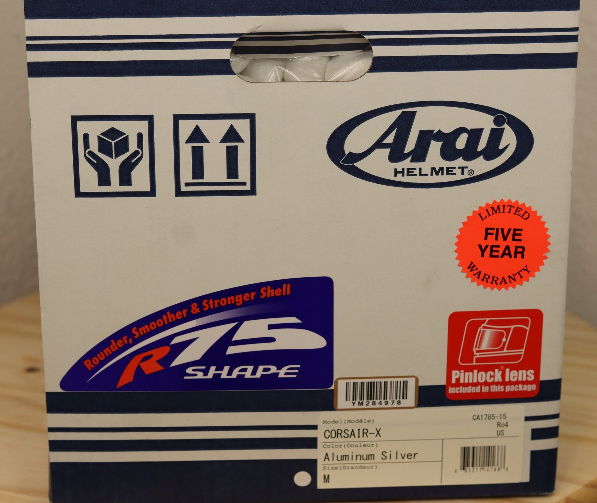 Arai Corsair - X Aluminum Silver Motorcycle Helmet - TheHelmetHub