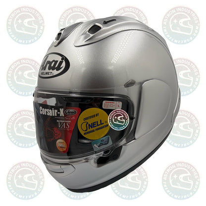 Arai Corsair - X Aluminum Silver Motorcycle Helmet - TheHelmetHub