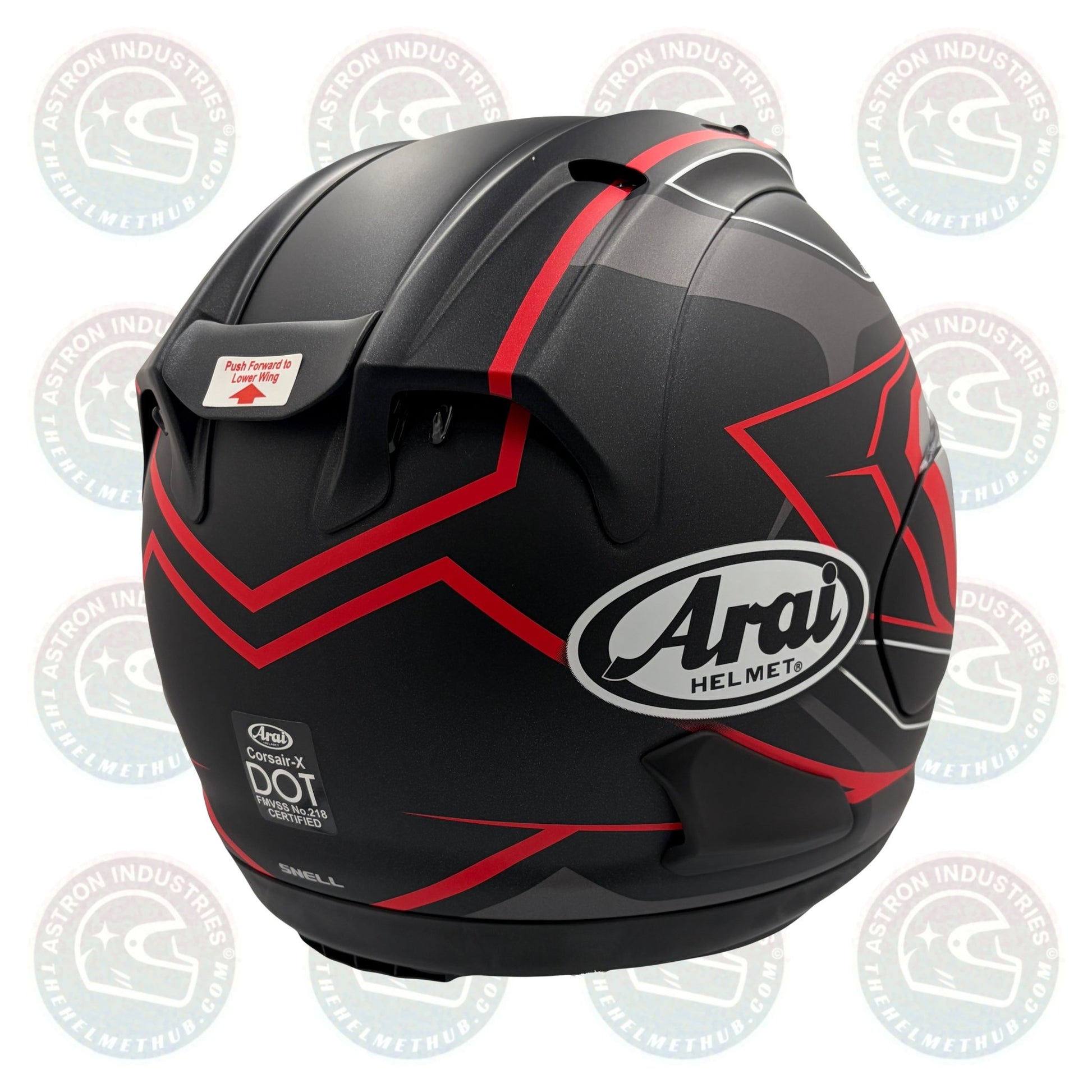 Arai Corsair - X Bracket Black Frost Motorcycle Helmet - TheHelmetHub