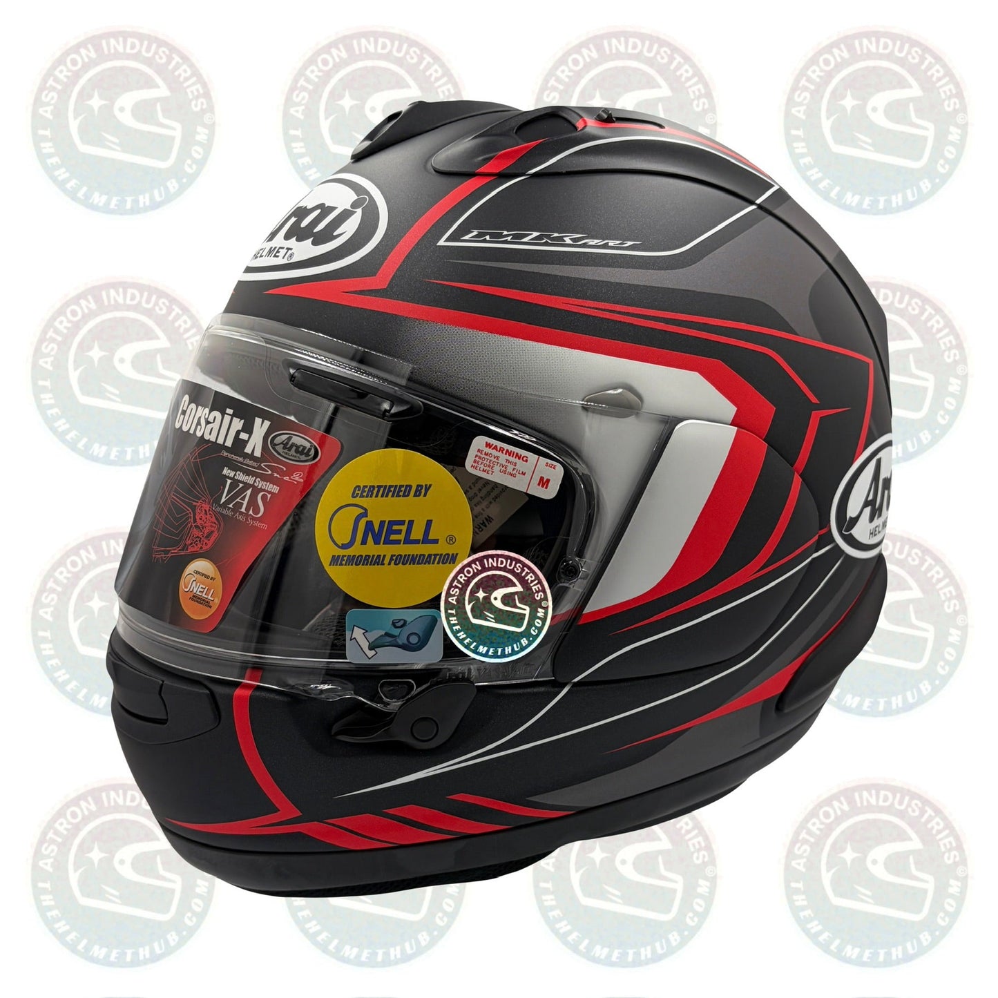 Arai Corsair - X Bracket Black Frost Motorcycle Helmet - TheHelmetHub