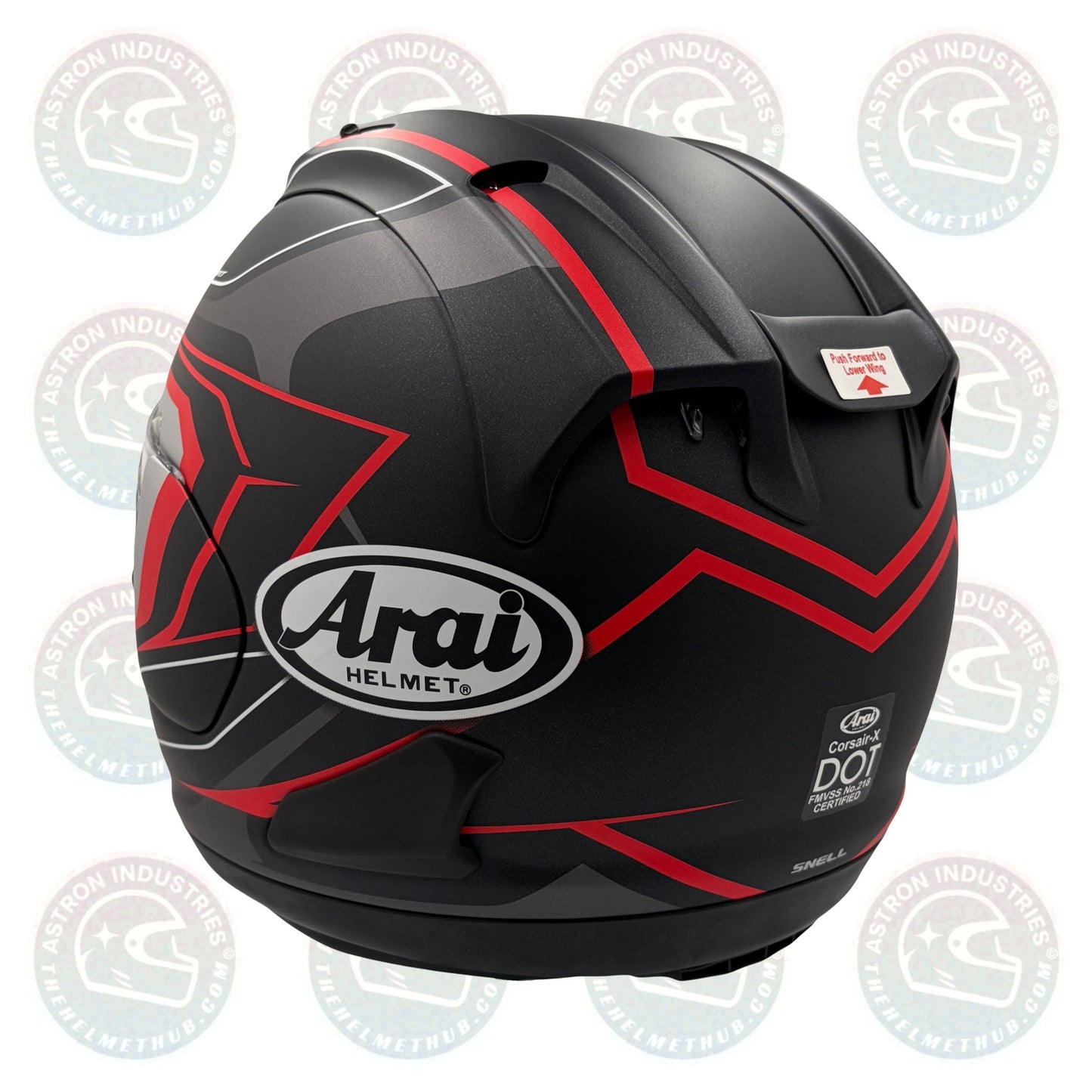 Arai Corsair - X Bracket Black Frost Motorcycle Helmet - TheHelmetHub