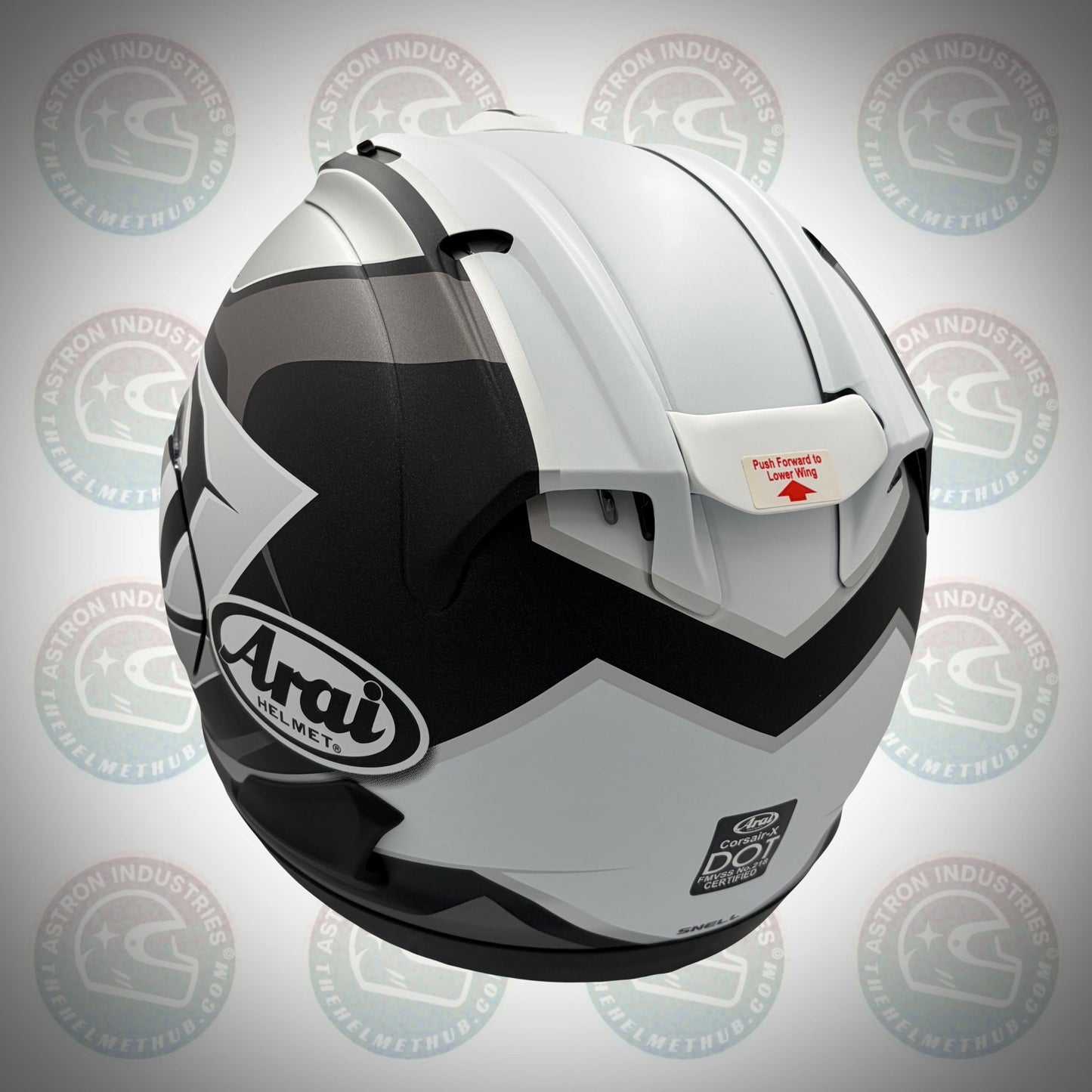 Arai Corsair - X Bracket White Frost Motorcycle Helmet - TheHelmetHub