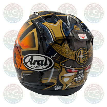 Arai Corsair - X Dani Samurai - 2 Black Motorcycle Helmet - TheHelmetHub