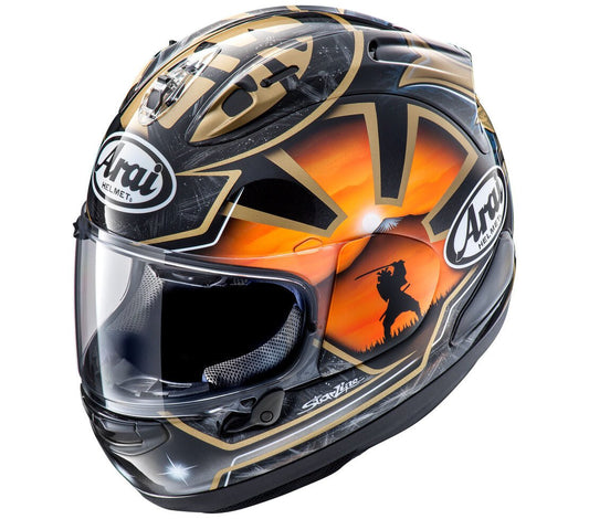 Arai Corsair - X Dani Samurai - 2 Black Motorcyle Helmet - TheHelmetHub