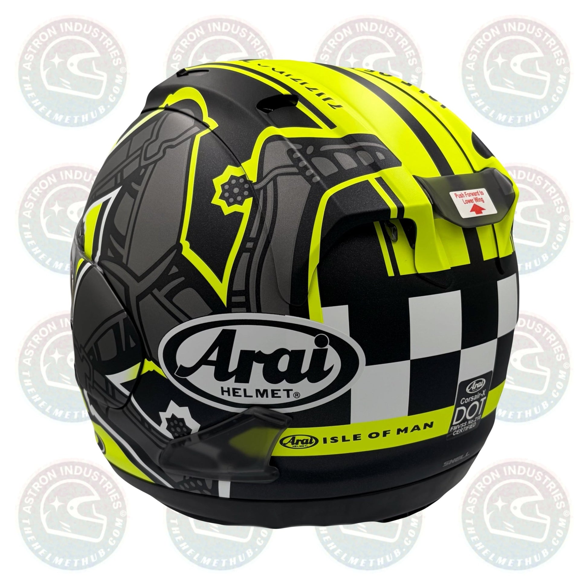 Arai Corsair - X Helmet IoM (Isle of Man) TT 2019 - TheHelmetHub