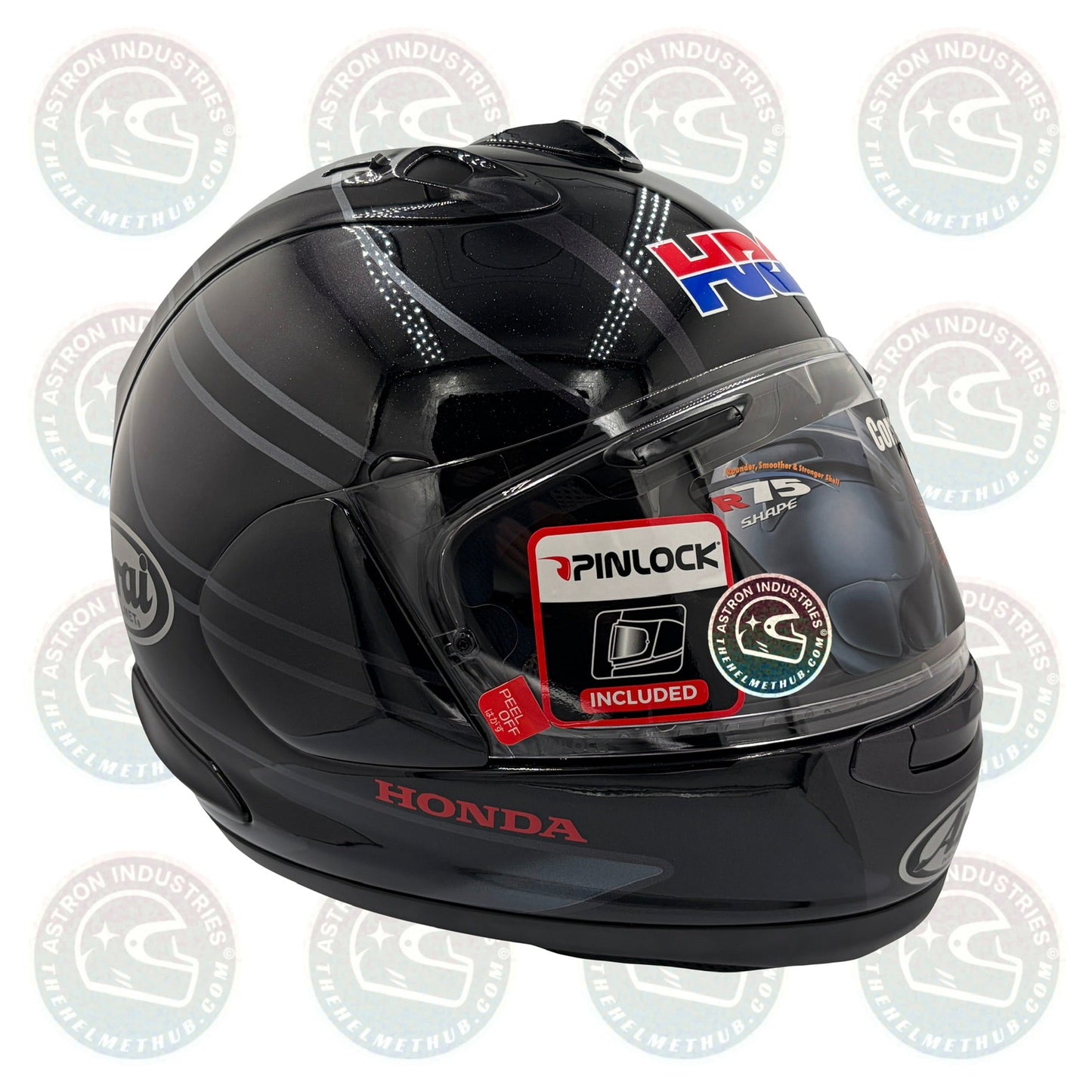 Arai Corsair - X HRC Black (Honda Racing Corporation) Motorcycle Helmet - TheHelmetHub
