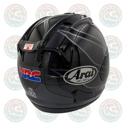 Arai Corsair - X HRC Black (Honda Racing Corporation) Motorcycle Helmet - TheHelmetHub