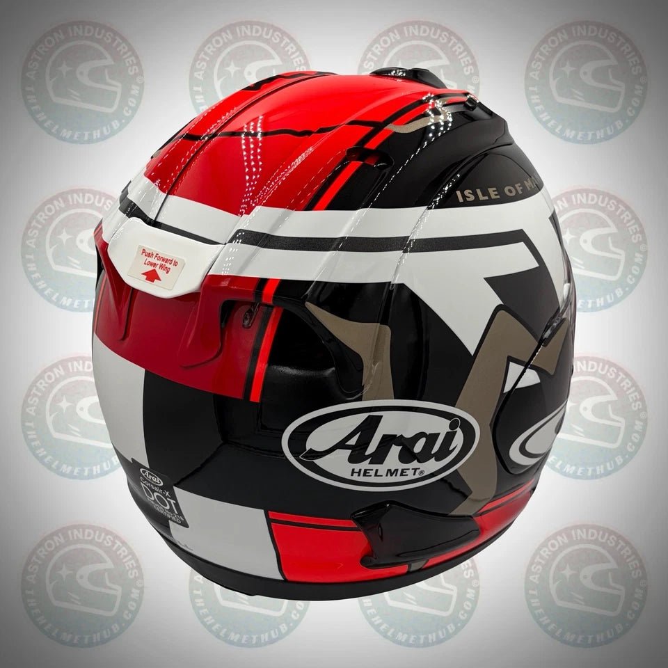 Arai Corsair - X IoM (Isle of Man) TT 2018 Motorcycle Helmet - TheHelmetHub