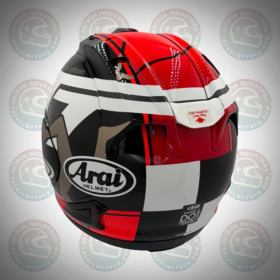 Arai Corsair - X IoM (Isle of Man) TT 2018 Motorcycle Helmet - TheHelmetHub