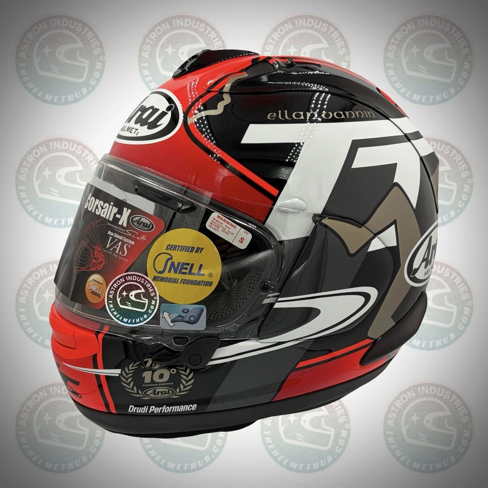 Arai Corsair - X IoM (Isle of Man) TT 2018 Motorcycle Helmet - TheHelmetHub
