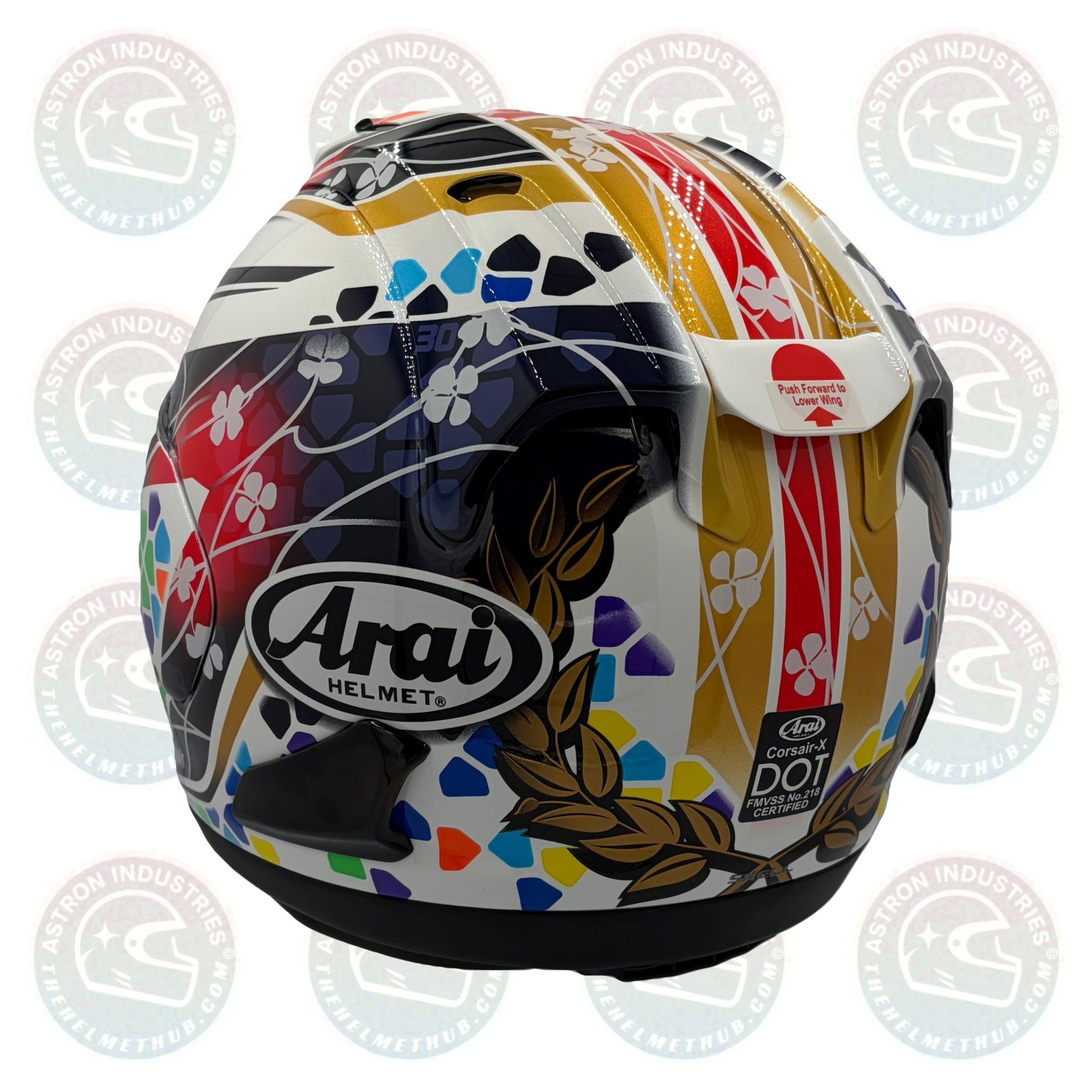 Arai Corsair-X Nakagami 3 Replica Motorcycle Helmet - TheHelmetHub