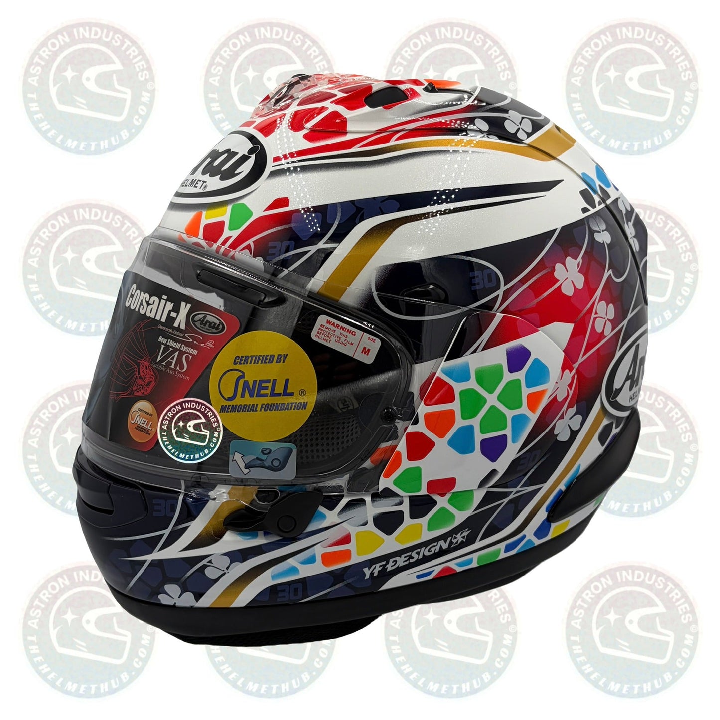 Arai Corsair-X Nakagami 3 Replica Motorcycle Helmet - TheHelmetHub