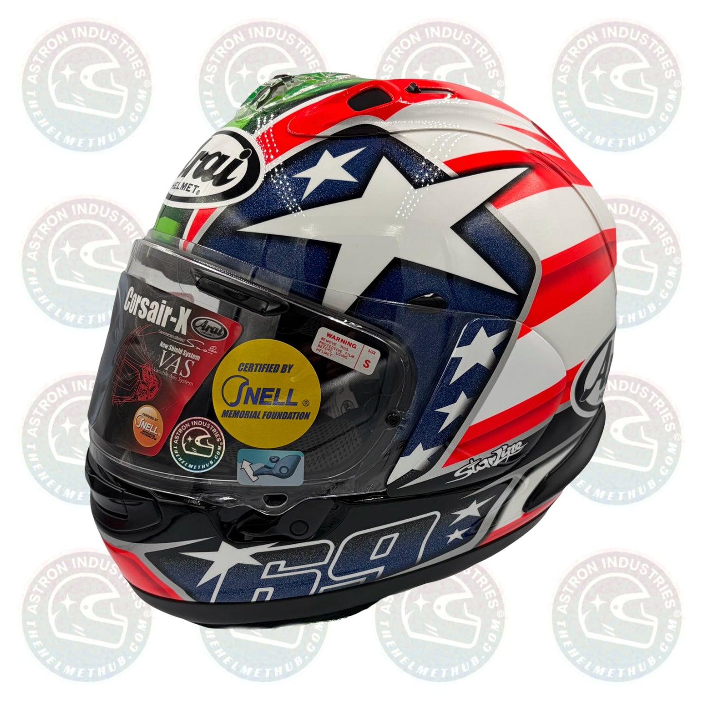 Arai Corsair - X Nicky - 6 Motorcycle Helmet - TheHelmetHub