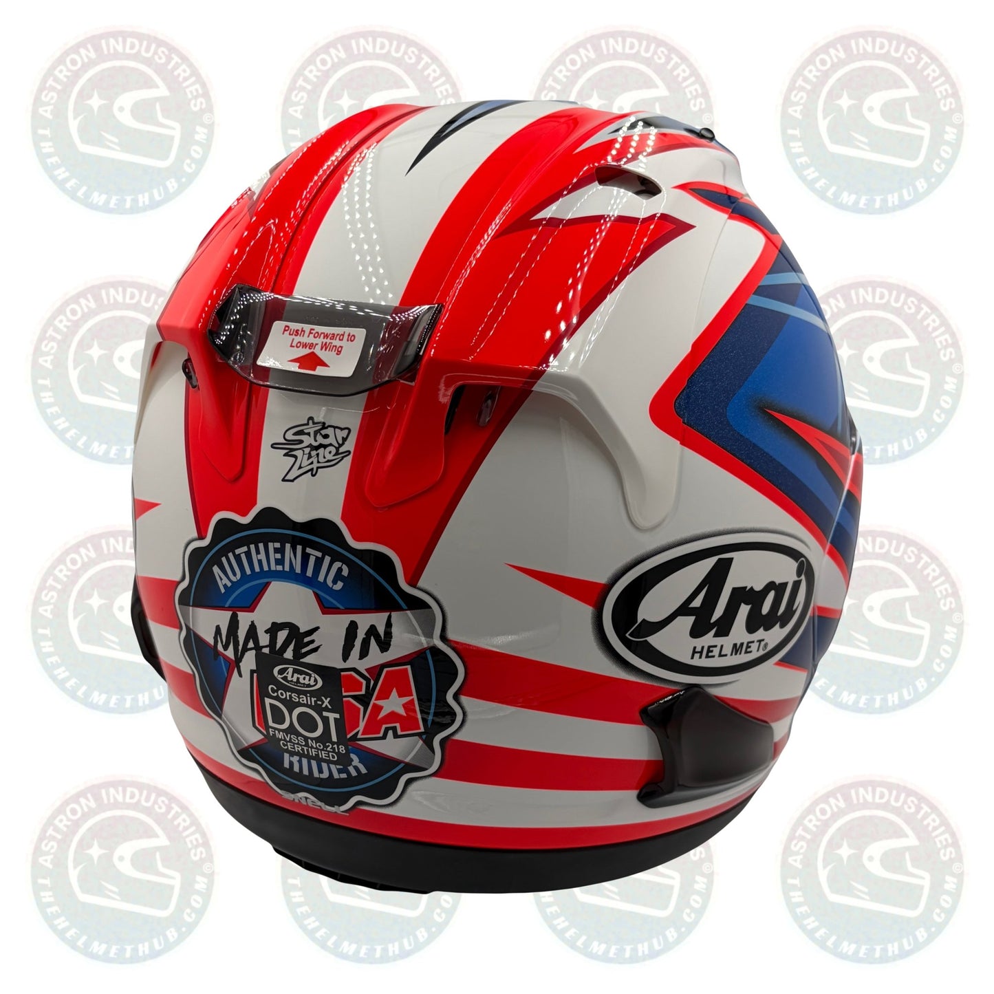 Arai Corsair - X Nicky Hayden "Starline 7" Tribute Motorcycle Helmet - TheHelmetHub