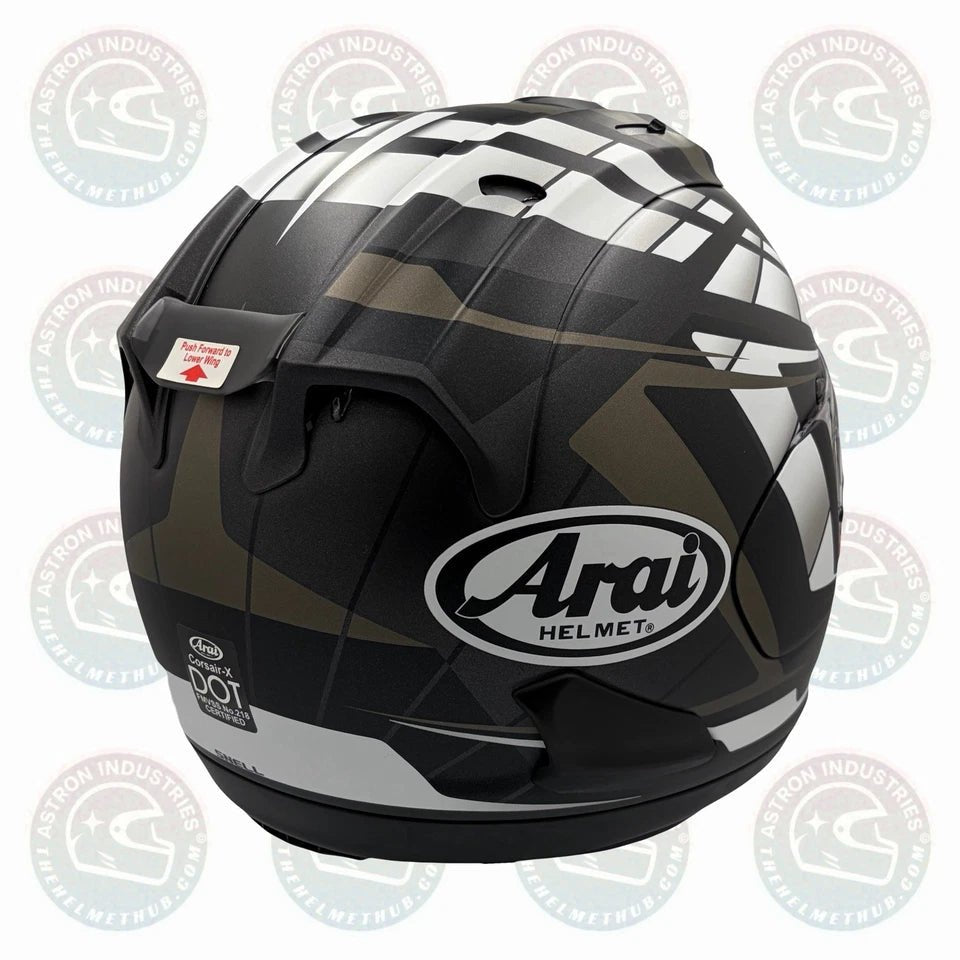 Arai Corsair - X Planet Black Frost Motorcycle Helmet - TheHelmetHub
