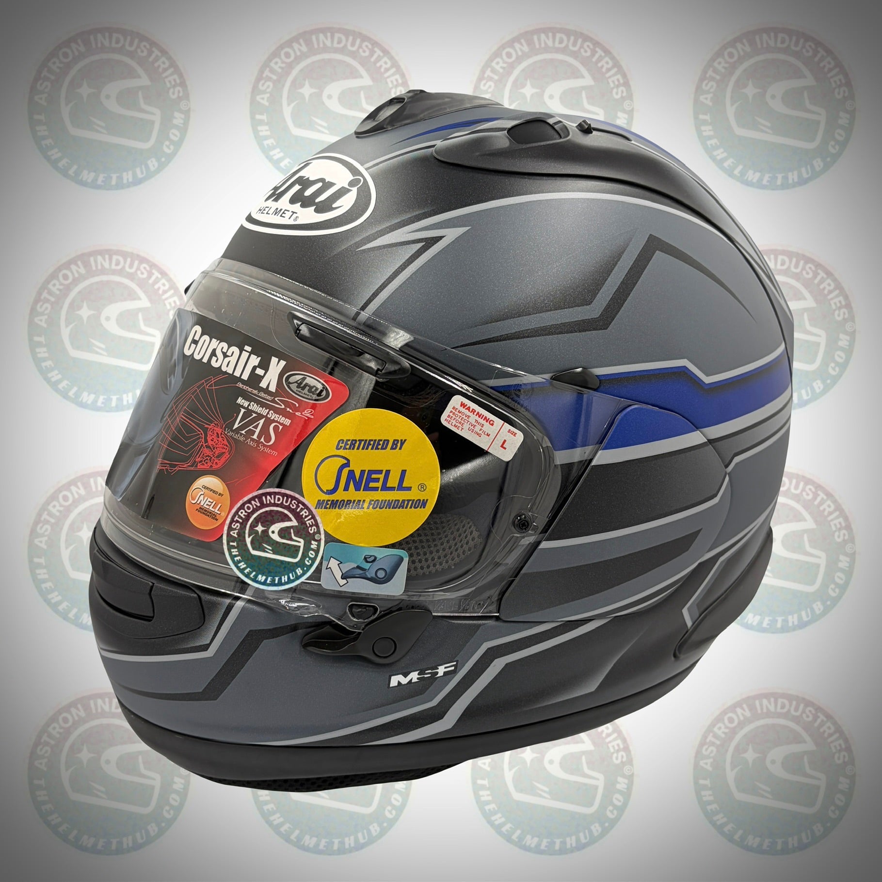 Arai Corsair - X Scope Black Frost Motorcycle Helmet - TheHelmetHub