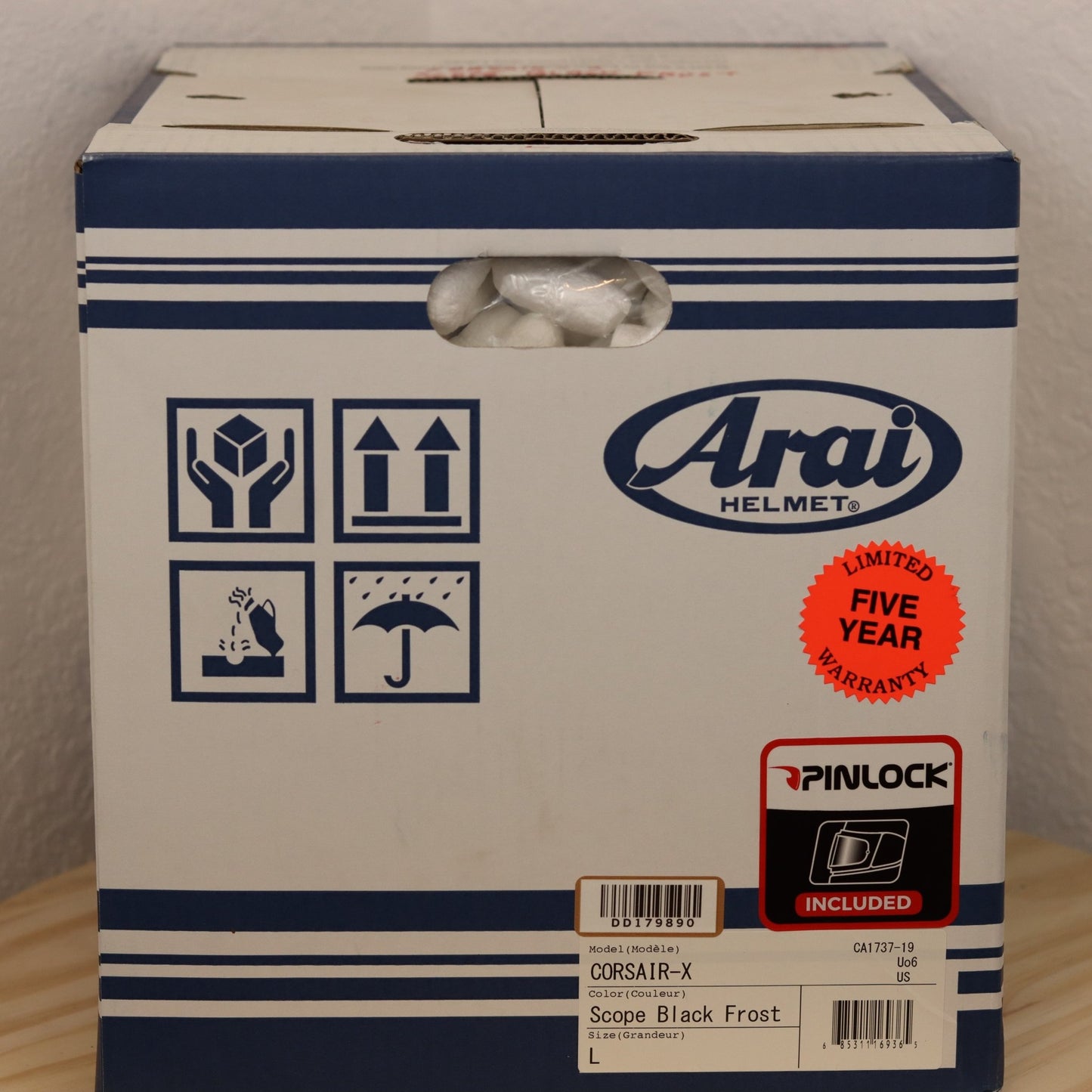 Arai Corsair - X Scope Black Frost Motorcycle Helmet - TheHelmetHub